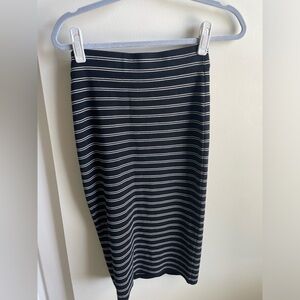 White House Black Market Stripped Maxi Pencil Skirt